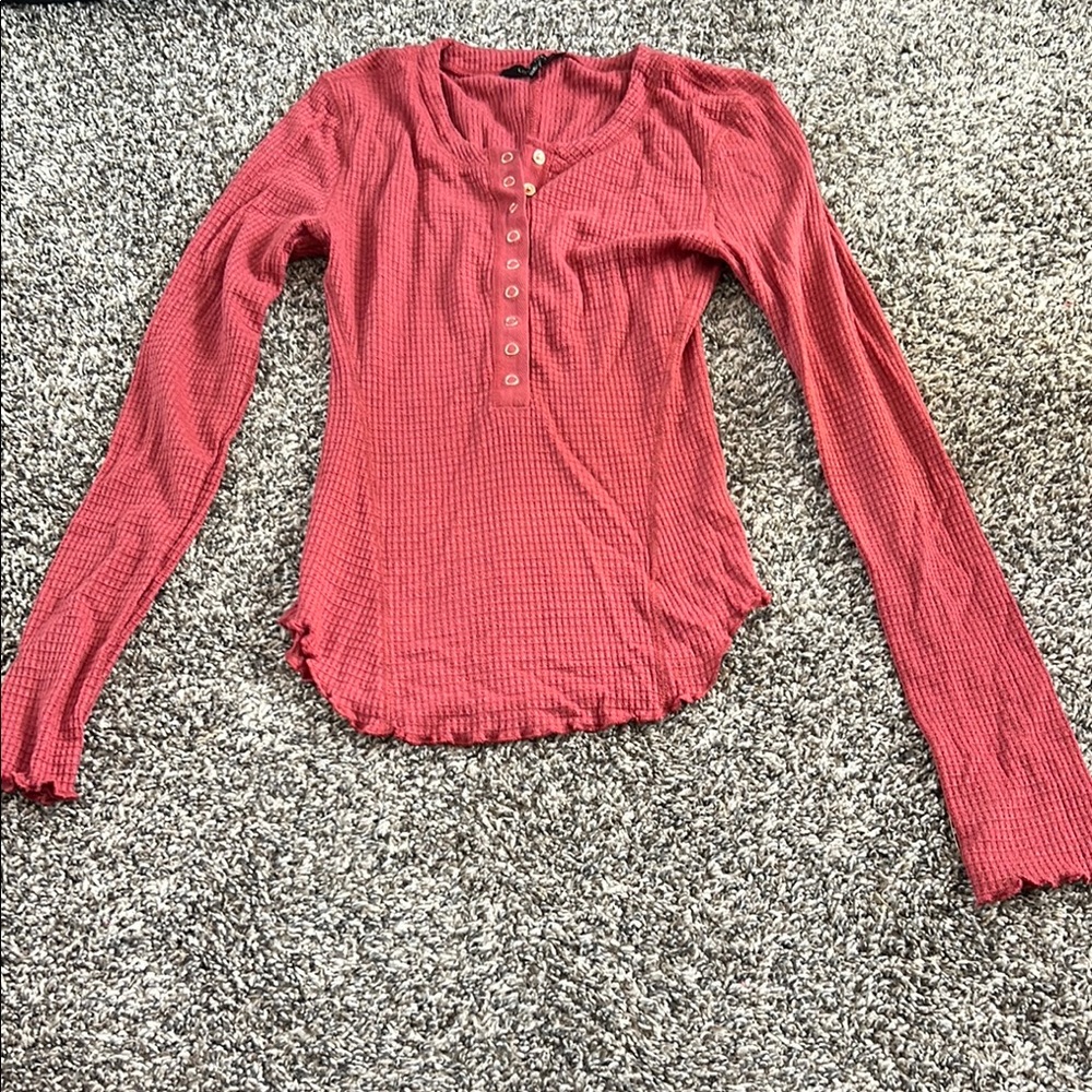 Love Tree Pink Long Sleeve Tee